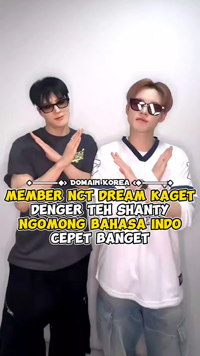 Member NCT DREAM kaget denger Teh Shanty ngomong bahasa Indo cepet banget #kpop #shorts