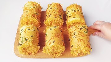 Scallion and Pork Floss Rolls