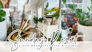 SUNDAY RESET // DECORATE FOR EARLY SPRING WITH ME // TRANSITIONAL DECOR // CHARLOTTE GROVE FARMHOUSE