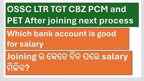 OSSC LTR TGT CBZ PCM and PET After Joining Next Process/Important Documents 