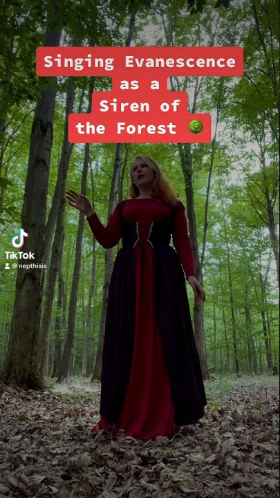 Evanescence as a Forest Siren 🌳🚨 #evanescence #rock #acapella #shorts #cover #2000s #opera
