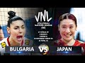 Bulgaria vs japan  womens vnl 2024