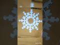 Snowflake cutting idea #youtubeshorts #art #paperart