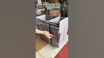 Chị tiết nhỏ tiện ích to với thùng rác Gluka. #thungracthongminh #gluka #phukientubep #bepxinh