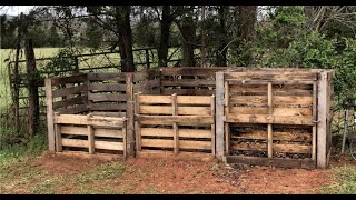 Our 3 Bin Compost Made From Wooden Pallets