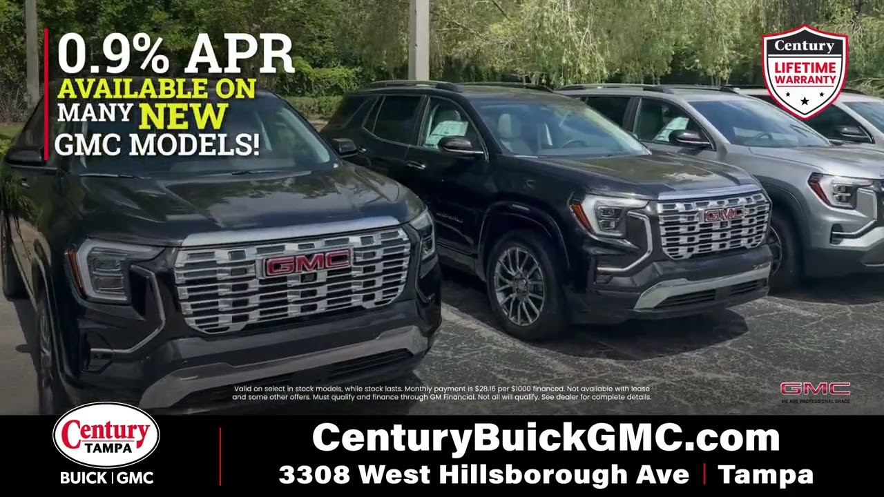 Tampa's Most Trusted Warranty on NEW GMC Models - Only at Century Buick GMC!