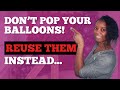 What I do with my balloon backdrops AFTER I create my YouTube videos...