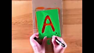 DIY: Fingersti med bokstaver