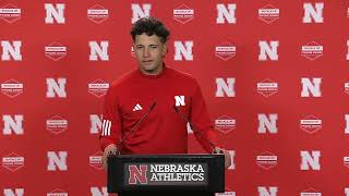 Nebraska QB Dylan Raiola spring game press conference