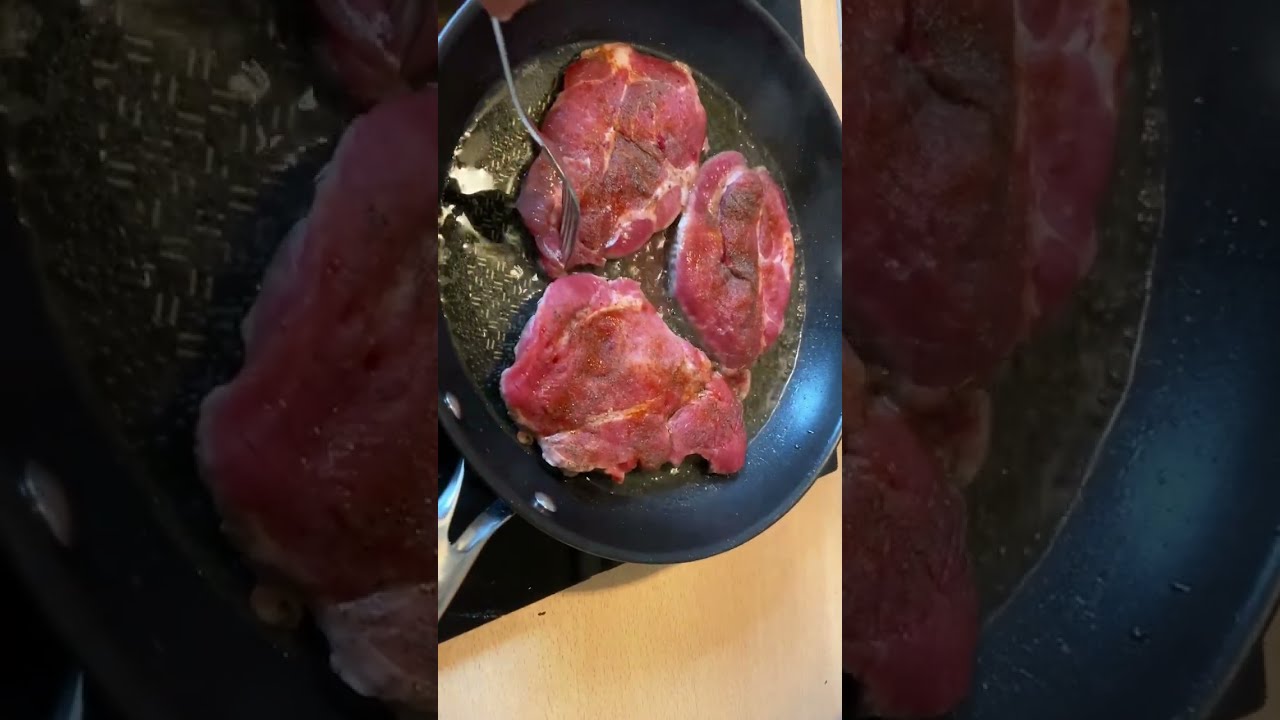 Gebratene Nackensteak aus Schwein - YouTube