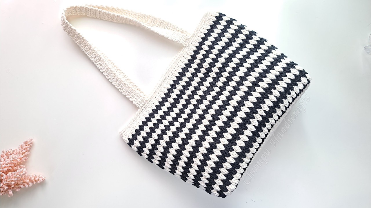 Простая вязаная крючком сумка своими руками | Подходит для начинающих! | Chompu Handicrafts