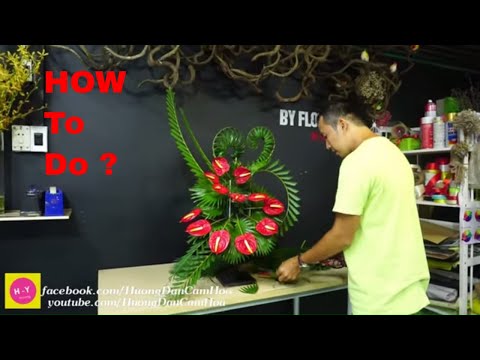 Video Cách cắm bình hoa Cúc Ping Pong Môn Đỏ | Cắm Hoa Bàn... - youtube