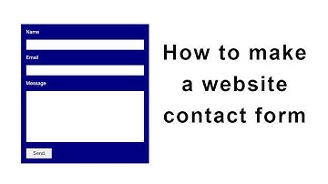 How to make a basic website contact form - Using a simple self-hosted PHP script