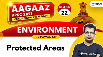 AAGAAZ UPSC CSE/IAS Prelims 2021 | Environment by Pawan Sir | Protected Areas