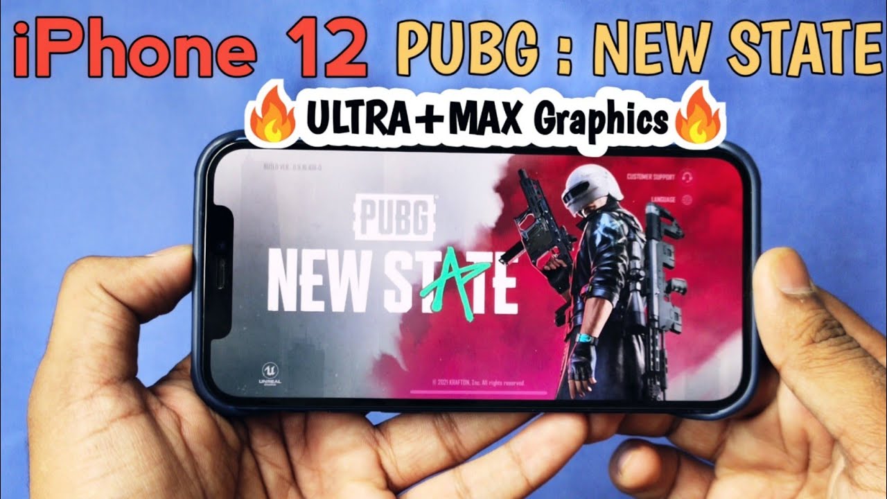 PUBG : NEW STATE On iPhone 12 At 4K ULTRA+MAX Graphics Gameplay🔥Battery test & Heating Test | VMinds