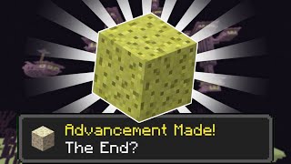 I used a SPONGE to beat Minecraft