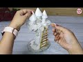 A beautiful craft making idea out of waste materials  home decoration craft  crafty hands