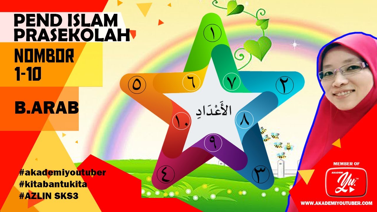 NOMBOR ARAB 1-10 (LAGU) | PI 1.3.1/1.3.2/1.3.3 #prasekolah #pendidikanislam #akademiyoutuber