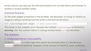 Resolving the Swift Error: Cannot use mutating member on immutable value in SwiftUI Button Action Content