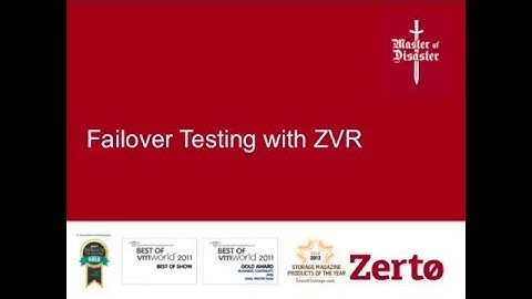 Master of Disaster - Part 4 - Failover & Failback Testing
