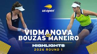 Darja Vidmanova vs. Jessica Bouzas Maneiro Highlights | 2026 US Open Round 1
