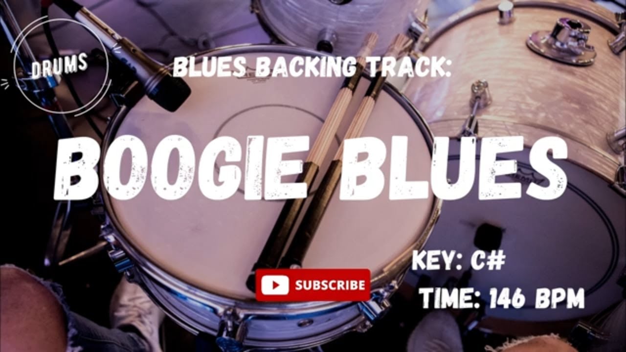 Boogie Blues Backing Track DRUMS Jam ( Drumless ) YouTube