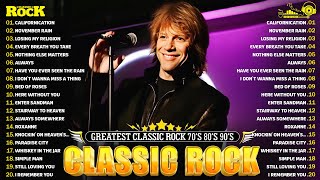 ACDC, Queen, Bon Jovi, Scorpions, Guns N Roses, Aerosmith - Best Classic Rock Songs 80's 90's