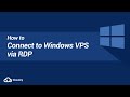 How to connect windows vps via rdp