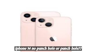 Iphone 14 punch hole or no punch hole??