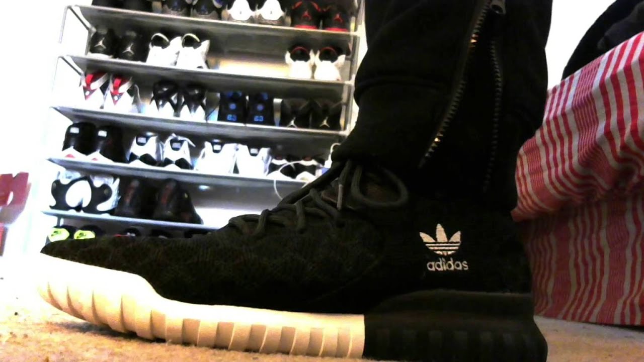 Adias Tubular X primeknit on feet