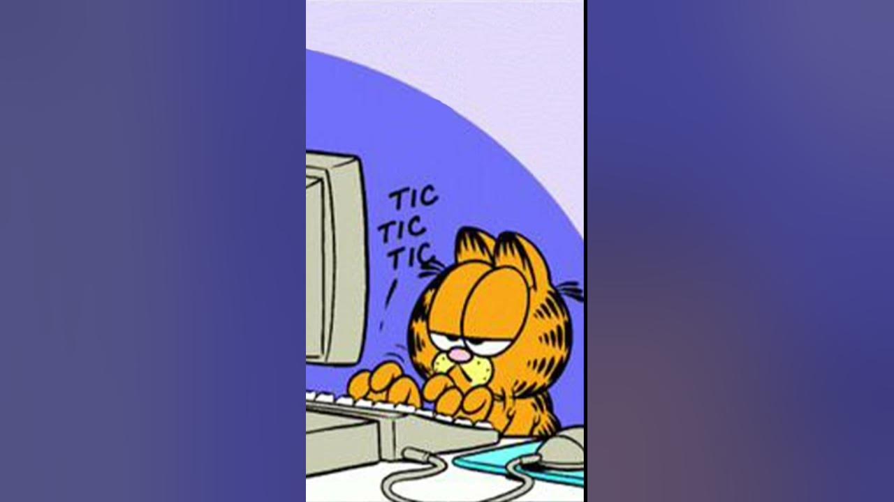 Garfield typing YouTube