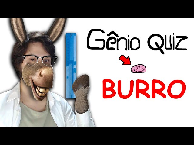 Vc consegue acertar todas? Vídeo completo: Gênio quiz para burros! - J