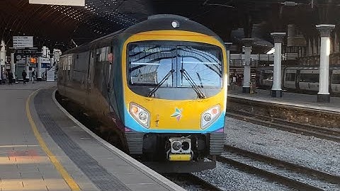 TPE Class 185 and northern class 170 depart York for Leeds 7/4/23
