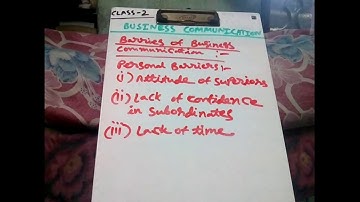 Business Communication || B.Com Year - 1, Sem - 2 || Class - 2