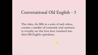 Conversational Old English - 5