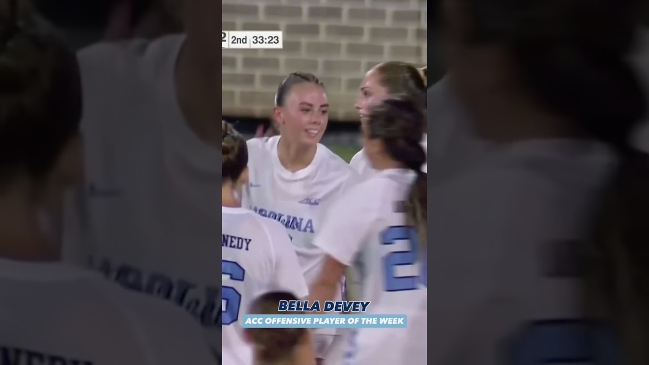 Bella Devey is your ACC Offensive Player of the Week 🤩 #unctarheels #ncaasoccer #soccer #sports