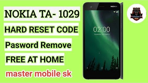 How to hard reset Nokia 2 TA-1029/TA-1007/TA-1011_Remove Forgotten Pin, Pasword,Pattern,Lock 2021