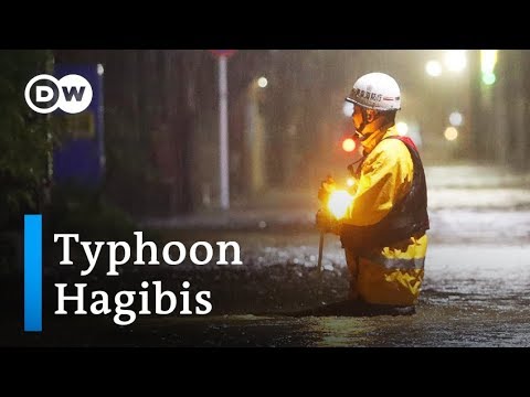 Super-typhoon Hagibis tears through Japan toward Tokyo | DW News