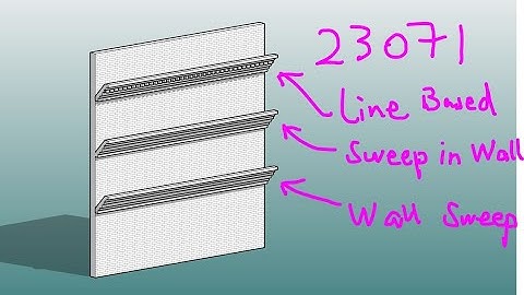 23071 - Line based family and sweeps in Revit