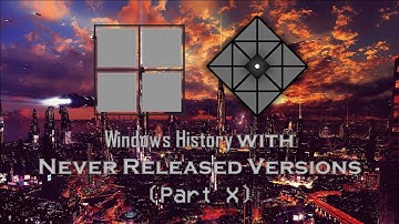 Windows History with Never Released Versions (Future Part 8, YET ANOTHER REFIXED)