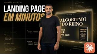 Construí uma LANDING PAGE COMPLETA com Claude AI em MINUTOS (sem código, sem designer)