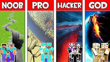 Minecraft NOOB vs PRO vs HACKER vs GOD : FAMILY EARTHQUAKE in Minecraft! Animation