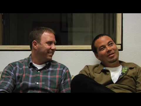 Tim Gavin and Tony Ferguson on the Crail Couch.