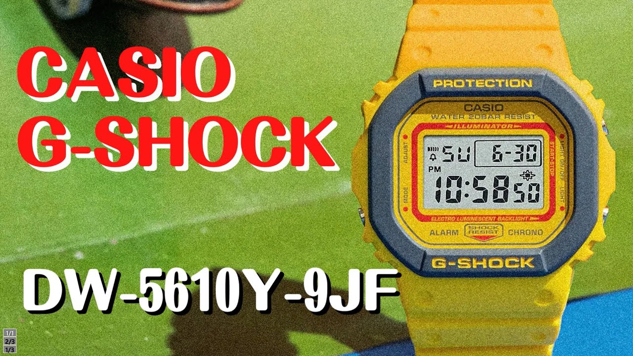 G-SHOCK デジタル腕時計 DW-5610Y-9JF スポーティカラーモデル 限定品 2022年発売新作