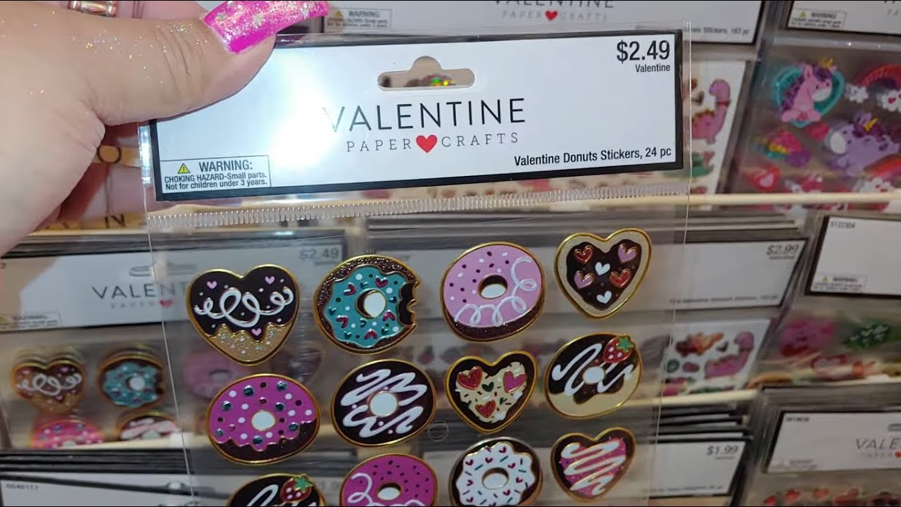 HOBBY LOBBY VALENTINES SHOP WITH ME/LOOKING AT STICKERS & CANDY ISLE