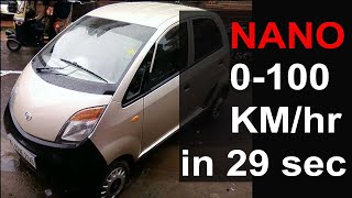 Tata Nano Speed - zero to 100 in 29 Seconds screenshot 1