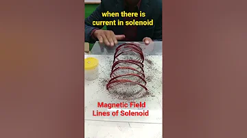 magnetic fields lines of solenoid #shorts #class10science #scienceexperiment