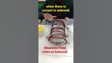 magnetic fields lines of solenoid #shorts #class10science #scienceexperiment