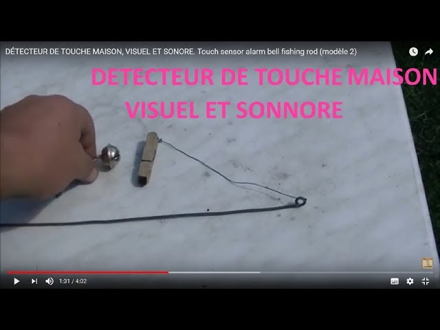 DÉTECTEUR DE TOUCHE MAISON, VISUEL ET SONORE. Touch sensor alarm