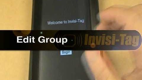 INVISI-TAG RFID SYSTEM - EDIT GROUP FUNCTION